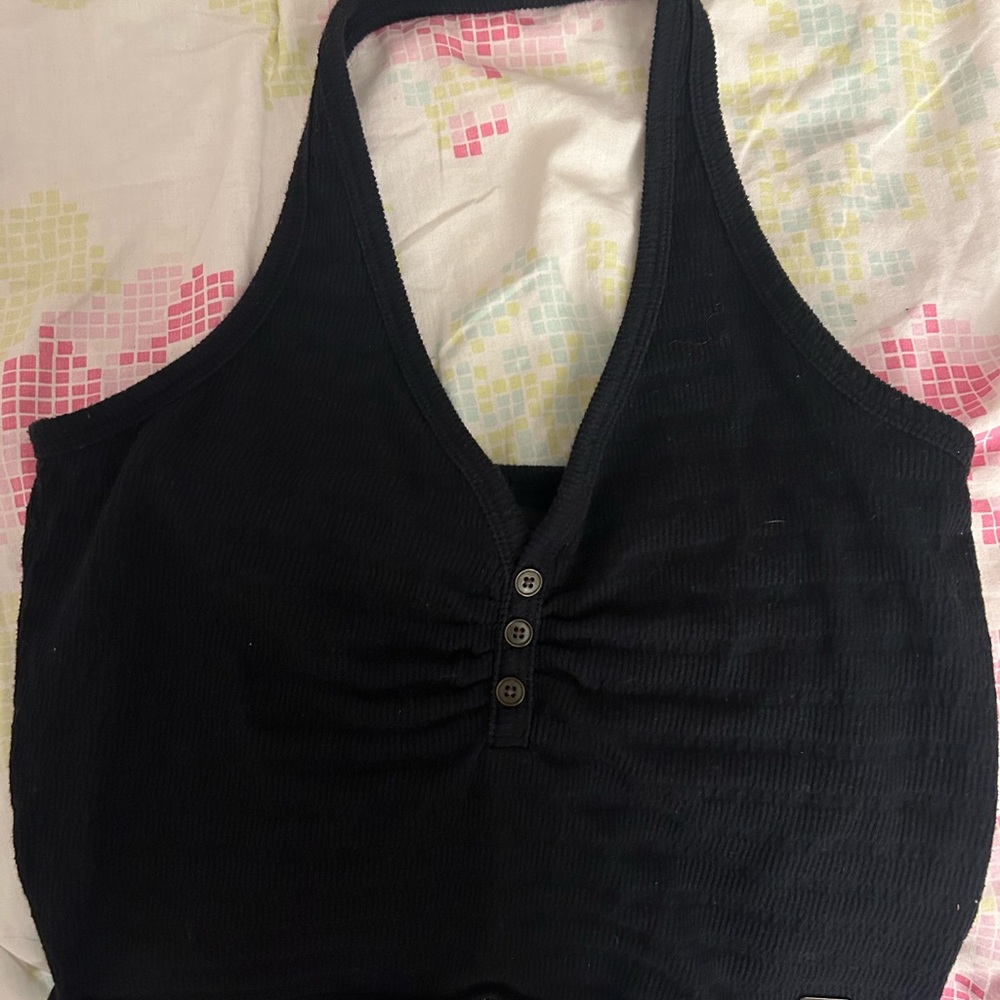 Black Sleeveless Women's Top